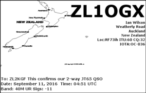 DXCC 170 - New Zealand